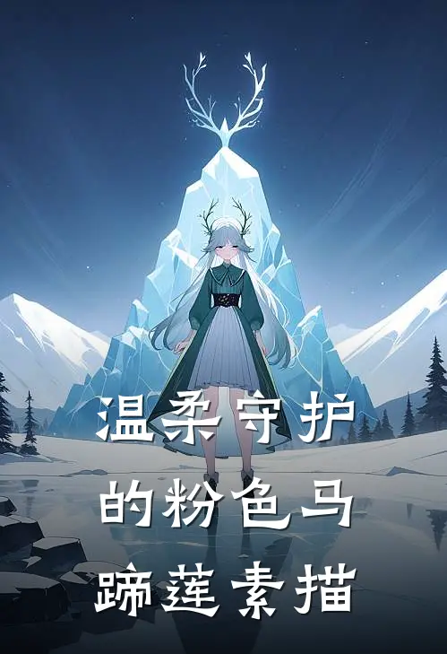 温柔守护的粉色马蹄莲素描